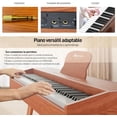 thumbnail image 3 of Piano Bluelander, Teclado Musical con Atril para Partituras, 3 Pedales con Banco, 3 of 5