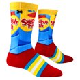 thumbnail image 3 of Odd Sox, Swedish Fish Candy Socks, Fun Novelty Men's Crew, Crazy Graphic Print, Large, 3 of 7