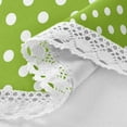thumbnail image 4 of Coolnut 60" Green Polka Dots Round Tablecloth, Waterproof Spillproof Polyester Fabric Table Cover with Zipper Umbrella Hole for Outdoor Patio Garden Dining Party, 4 of 7