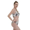 thumbnail image 6 of High Waisted Bikini Sets For Women, Colorful Lines Lizard Gecko Swimsuits Tummy Control, Two Pieces Bathing Suit, 6 of 8