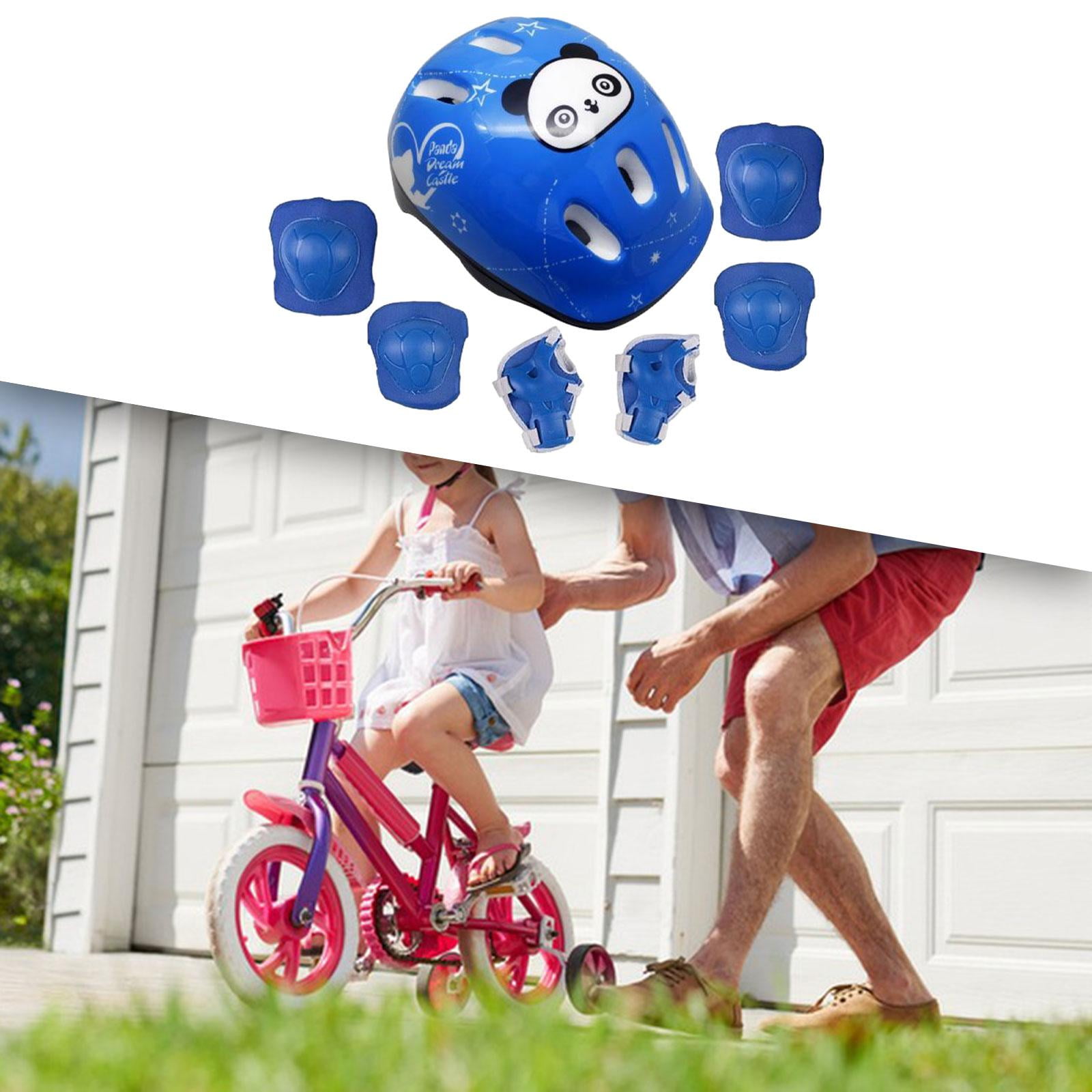 Colaxi Kids Helmet Kit, Cycling Helmet Cap, Knee Elbow Wrist Pad