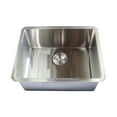 thumbnail image 4 of Contempo Living Inc Ariel 23-inch Stainless Steel 15mm Radius Single Bowl 16 Gauge Undermount Kitchen Sink Complete Combo Accessories, 4 of 5