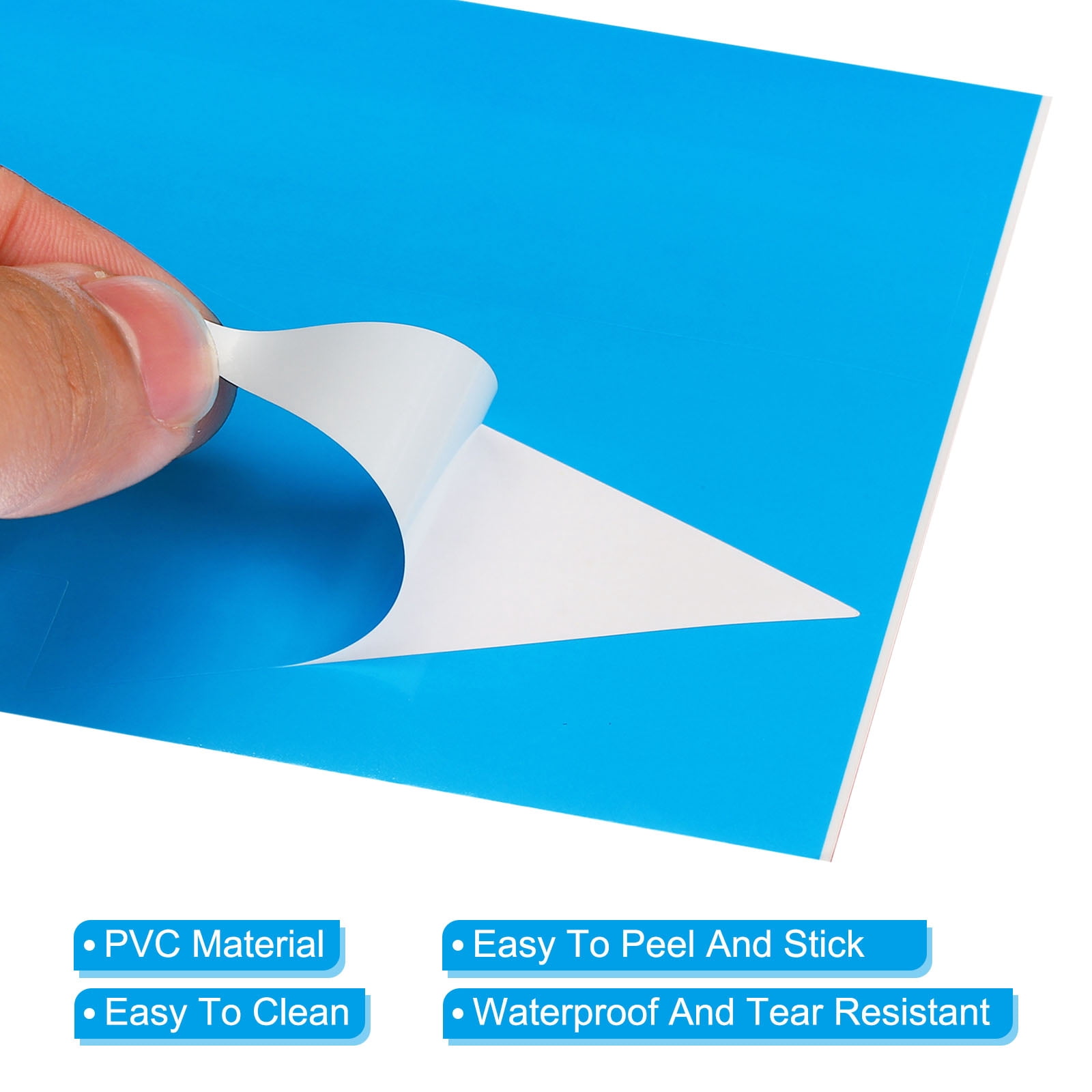 Unique Bargains Removable Self Adhesive Waterproof Arrow Sign Floor Decal Blue