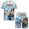 thumbnail image 2 of Adventure Time Jake The Dog Boys T-Shirt And Shorts Outfit Set Athletic Short Sleeve Tee Mesh Shorts Set for Kids, 2 of 8