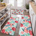 thumbnail image 2 of Pioneer Flower Floral Print Pattern Kitchen Rugs Sets Of 3,Kitchen Runner Rugs Non Skid Washable,Decorative Kitchen Floor Mats for Kitchen,Sink,Laundry,17"x30"+ 17"x47" + 17"x59", 2 of 6