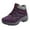Purple, variant on Women Winter Boots Warm Lined Ankle Booties Waterproof Comfortable Hiking Walking Shoes Winter Boots for Women (Purple,Size 8)