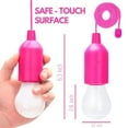thumbnail image 2 of 1x/4x/8x Retro Garden Outdoor Tent Camping Bulb Battery Powered Pull Cord Bulbs Outdoor BBQ Parties Lamp LED Hanging Lamp Drawstring Light RED 4PCS, 2 of 8
