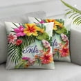 thumbnail image 3 of nygtbtfer Set of 2 Pillow Covers Decorative Cushion Case Palm Leaves Throw Pillow Covers for Couch Sofa Bedroom Outdoor Decoration White, 3 of 7