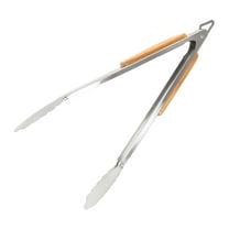 BBQ-AID Pro BBQ Tongs for Grill - 17" Professional Grade Barbecue Tongs for Cooking- Solid & Sturdy - Built with 304 Grade Stainless Steel and Acacia Wood - Heavy Duty Built to Last Kitchen essential.