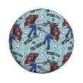 thumbnail image 2 of Cute Cartoon Spider Man Spare Tire Cover Wheel Protectors For Trailer Rv Suv Truck Camper Travel Fits For Tire Diameter 15 Inch, 2 of 7
