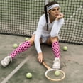 thumbnail image 6 of Naloa Rose red polka dots Knee Socks, High Socks Long Stretchy Sock Women Knee High Stocking, Long Socks for Women, 6 of 6