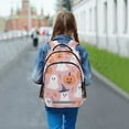 thumbnail image 6 of FORMRS Unisex Backpack Elementary School Travel Bookbag with Reflective Stripes, Cartoon Halloween Ghosts, 6 of 7