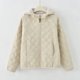 thumbnail image 1 of Ailaofu Women's Fashion Solid Color Casual Lightweight Zipper Pocket Hooded Long Sleeve Padded Jacket, 1 of 3