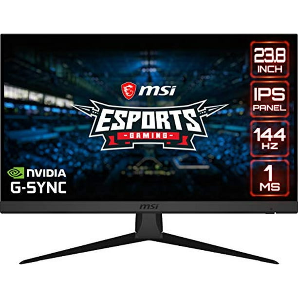 Msi Optix G242 16 9 Aspect Ratio Anti Glare Super Narrow Bezel 1ms 19 X 1080 Fhd 144hz Refresh Rate Tilt Adjustment 24 Amd Freesync Ips Gaming Monitor Walmart Com Walmart Com