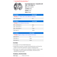 thumbnail image 2 of Front Brake Rotor Set - Compatible with 2003 - 2010 Saab 9-3 2004 2005 2006 2007 2008 2009, 2 of 2