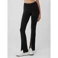 thumbnail image 2 of A-L-O high waisted and hip lifting yoga pants, anti roll edge running and fitness flared pants, casual micro flared, 2 of 6