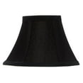 thumbnail image 1 of Chandelier Lamp Shades 6 inch Black Silk with Gold Lining, 1 of 2