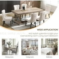 thumbnail image 3 of KCC Teddy Dining Chairs Set of 2, Upholstered High-end Tufted Dining Room Chair with Nailhead Back Ring Pull Trim Solid Wood Legs, Contemporary Nikki Collection Modern Style for Kitchen, Cream, 3 of 10