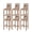 brown, variant on Farmhouse Texas Star Brown Bar Stool Covers Set of 4, Berry Vintage Wooden Stretch Washable Bar Chair Covers with Backs, Removable Pub Counter Height Chair Cover for Kitchen Dining Room Cafe