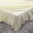 thumbnail image 4 of Super Soft 1800 Count Microfiber Flat Sheet, Durable and Anti-fading Bed Top Sheet with Hem, Queen, 102 x 90 Inches, Ivory, 4 of 5