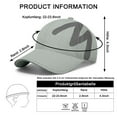 thumbnail image 2 of HNMKIU Performance Mesh Sport Cap for Outdoor Activities Quick Drying Adjustable Unisex Sun Baseball Hat Grey,One Size, 2 of 6