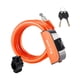 thumbnail image 2 of Candado de cable para bicicleta antirrobo de acero resistente e impermeable, accesorio para ciclismo Naranja, 2 of 8