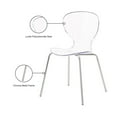 thumbnail image 2 of Meridian Furniture Clarion 18"H Metal Dining Chair in Chrome (Set of 2), 2 of 6