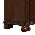 thumbnail image 4 of Benjara Miri 59 Inch 8 Drawer Dresser, Brass Carved Trim Accents, Cherry Oak Brown, 4 of 5