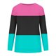 thumbnail image 4 of ICHUANYI Clearance Women's Fashion Printed Loose T-shirt Long Sleeves Blouse Round Neck Casual Tops Sweatshirt Hoodies(Hot Pink, S) ICHUANYI WER2023081511321, 4 of 5