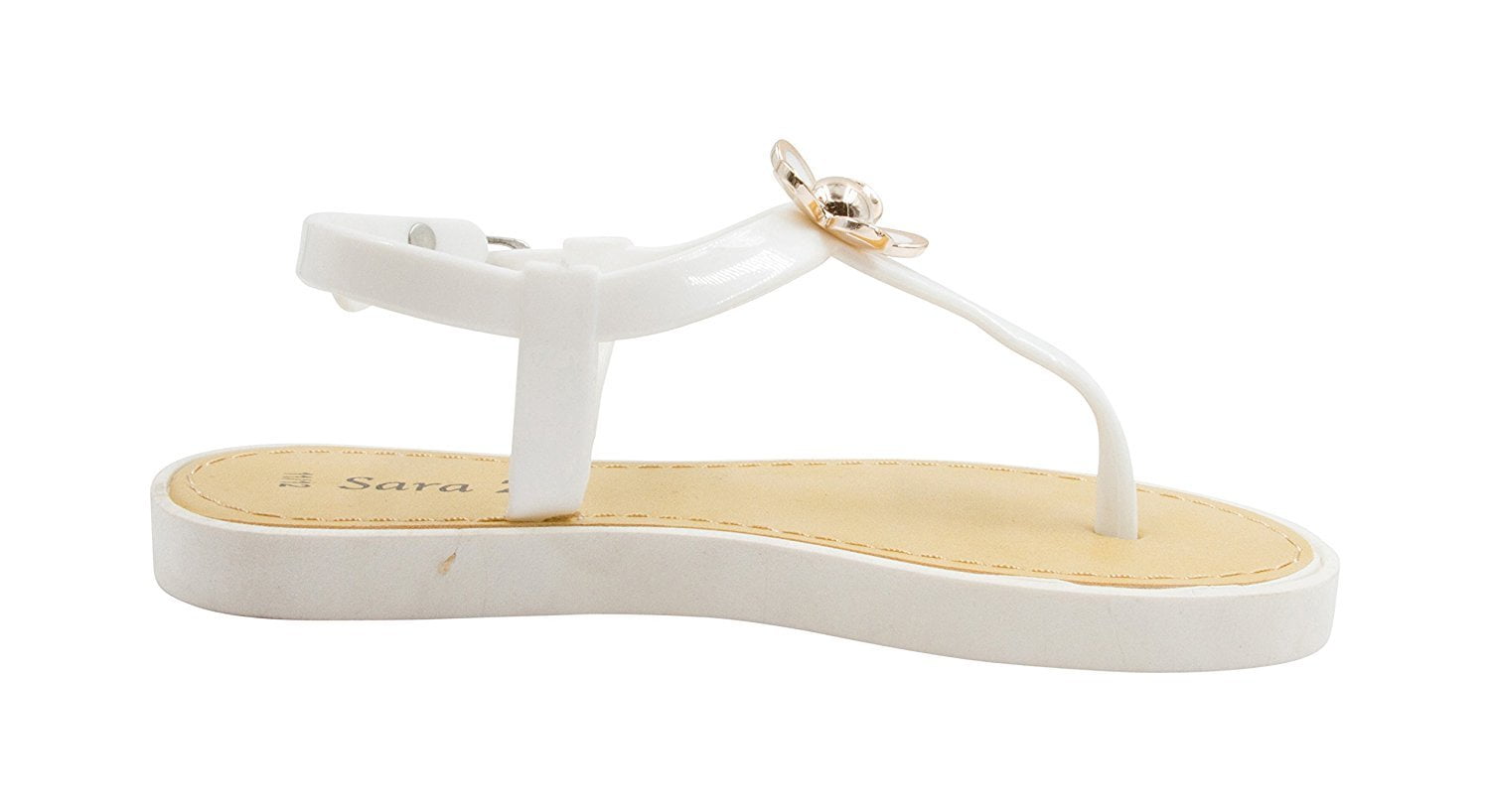 girls gold flip flops