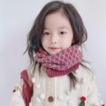 thumbnail image 1 of Bufanda para niños Otoño e invierno Bufanda de punto cálida para bebés Bufanda a cuadros a juego para niños y niñas Manga de lana de moda, 1 of 2