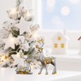 thumbnail image 6 of Goodw7 Christmas Ornaments Indoor, Set of 2 Resin Reindeer Statues with Detailed Antlers and Body, Cozy Winter Decor for Living Room Bedroom Desk Entryway Shelf Display, 6 of 9