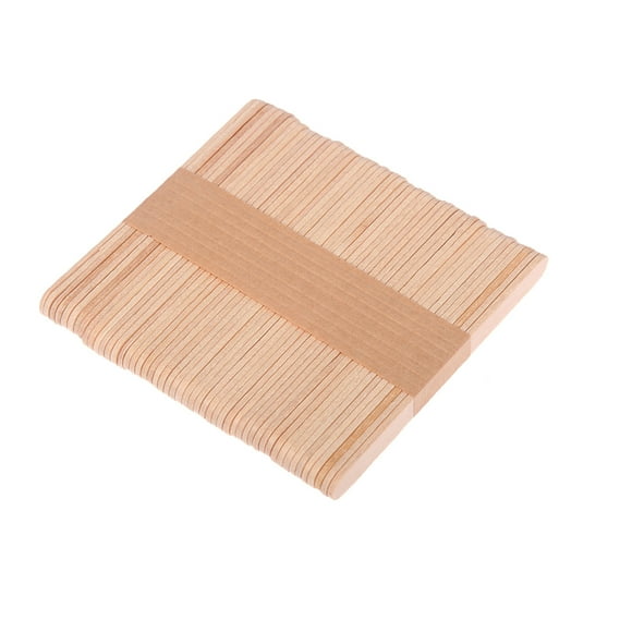Mikilon DIY Wood Primary Color Ice Cream Stick Can Be Made Creatively By Hand