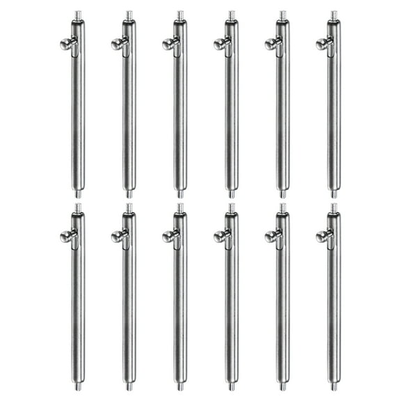 12pcs 22mm Quick Release Spring Bar 1.8mm Diameter Stainless Steel Watch Pins