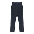 thumbnail image 5 of CPNG Girls Leggings Solid Color Skinny Pants Little Girls Ankle Length Slim Leggings Running Yoga Dance Athletic Leggings with Pocket(Navy,8-9 Years), 5 of 6