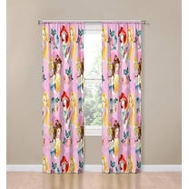 Disney Princess Sassy Princesses 2 Panels Drapes Set - 84 Inch Long - Kids Room Curtains
