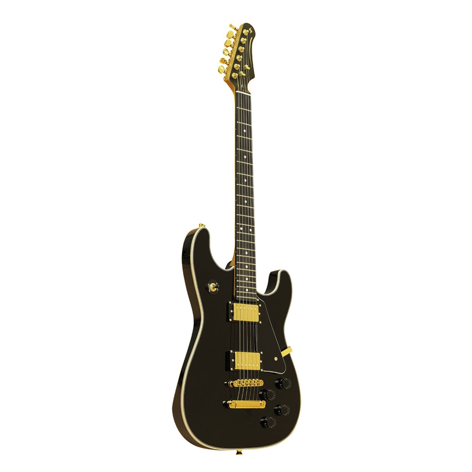 Stagg 30th Anniversary Legacy Mahogany HH Electric Guitar Black 30TH-LEGACY-BLK