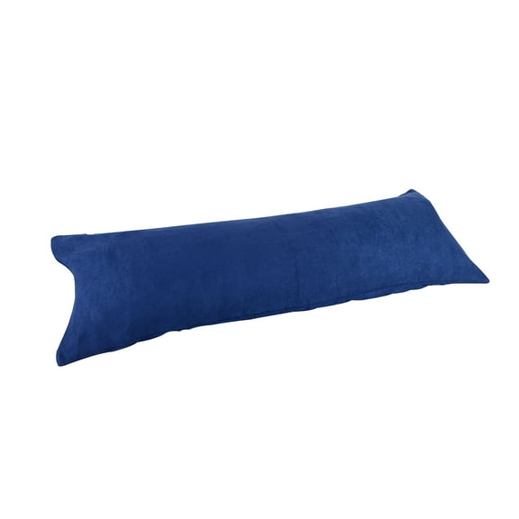 20"X48"Double Side Zipper Microsuede Body Cover Pillowcase Navy/Blue Vivid Colors (4 Feet Long)