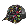 thumbnail image 6 of Lsque Colorful Geometric Figures Printed Trucker Hat - Baseball Cap for Men Women - Breathable Mesh Side, Adjustable Fit - for Casual Wear, 6 of 7