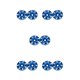 thumbnail image 3 of Vogacara 2 piezas 2X RC botones de ala trasera arandela protección trasera espaciador multiusos universal creativo juntas traseras azul oscuro azul oscuro 5piezas Vogacara  CBP208597, 3 of 4