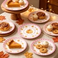 thumbnail image 5 of Elainilye Pumpkin Party Plates 10-Piece Fall Bow-Ties Theme, Thanksgiving Paper Plates for Dinner, Dessert, Holiday Table Setting., 5 of 6