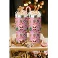 thumbnail image 6 of Christmas Tumbler with Handle and Flip Straw, 30oz Santa Claus Stainless Steel Insulated Cup, Xmas Eve Coffee Mug Water Bottle, Gifts for Women, 6 of 6