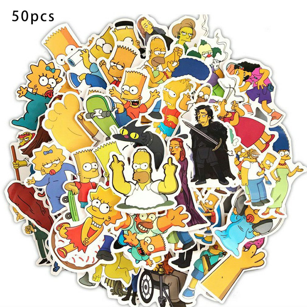 Simpsons Sticker Simpsons Pig Cufflinks Glossy Vinyl Die-Cut Decal