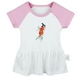 thumbnail image 1 of Nature Sea Buckthorn Pattern Dresses For Baby, Newborn Babies Skirts, Infant Princess Dress, 0-24M Kids Graphic Clothes (Pink Raglan Dresses, 12-18 Months), 1 of 4