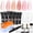 A2-Skin Tones, variant on modelones Poly Gel Nail Kit 6 Colors with 8 W Nail Lamp Nail Extension Gel Kit Nude Clear Pink Natural Complete Starter Kit for Beginner Nail Thickening Solutions DIY at Home for Women