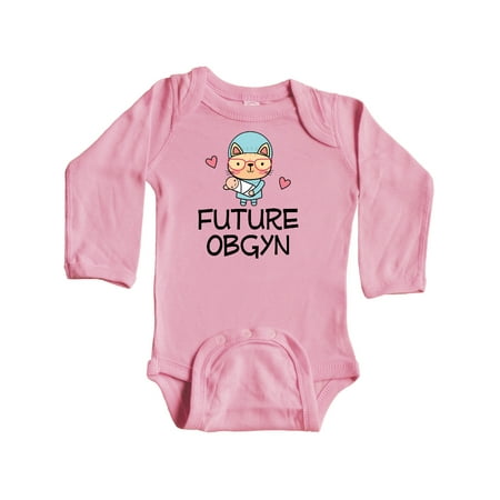 

Inktastic Future OBGYN Obstetrician Gift Baby Girl Long Sleeve Bodysuit