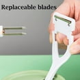 thumbnail image 6 of 3-in-1 Apple Peeler Corer Slicer with Corer Slicer & Replacement Blades for Easy Applesauce & Pie Prep,Emerald Green, 6 of 13