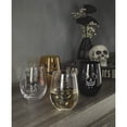 thumbnail image 3 of Oneida Vintro Halloween 18 oz MultiColor Stemless Wine Glasses (Set of 4), 3 of 9