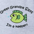 thumbnail image 2 of CafePress - Keeperzgreatgrandpa - Cute Infant Baby Football Bodysuit, 2 of 3
