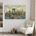 thumbnail image 4 of 36" Vintage Inspired NYC city skyline Canvas Wall Art, 4 of 4